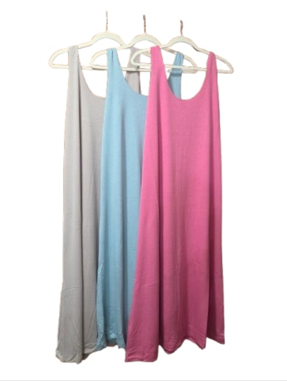 Zenana French Terry Twisted Strap Midi Dress NWOT